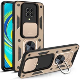 Slide Camera Lens Protective Case for Xiaomi Redmi Note 9 Pro 9T 9S Note9 Car Holder Magnetic Armor Shockproof Bumper Case Cover
