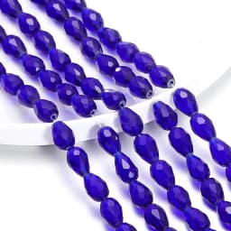1 Strand 6-12mm Spacer Water Drop Beads AB Shine Glass Crystal Drop Pendant for DIY Earing Bracelet Jewelry Making Accessories