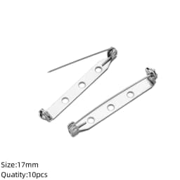 10/20pcs Stainless Steel Brooch Pin Backs Safety Clasp Lock For DIY Name Badge Jewelry Craft Making Supply Handicraft Accessory