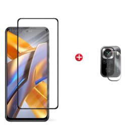 6-in-1 For Poco M5S Glass For Xiaomi Poco M5S Tempered 9H Full Cover Screen Protector For Poco F4 5G F3 M4 M3 Pro M5S Lens Glass