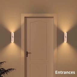 Magnetic Motion Sensor Smart Light LED Rechargeable Wall Gradient Ambient Light Dimmable Indoor Light for Stairs Hall Entrances