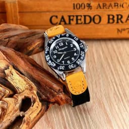 Spinning Bezel Kid Quartz Watches Boy Nylon Straps Children Cute Clock Rotary Dial Arabic Number Boys Watch Kids Watch