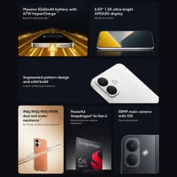 Global Version POCO X8 5G Smartphone 8340mAh battery 67W HyperCharge Snapdragon 6s Gen 4 50MP 6.83" 1.5K Display