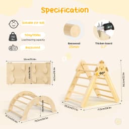 7-in-1 Toddler Climbing Frame Playground Indoor Play Gym For Kids Training Baby Wooden Slide