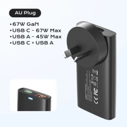 67W GaN USB C Fast Charger Quick Charge 4.0 PD3.0 PPS Portable Type C Ultra Thin Charger For iPhone Samsung Macbook Laptop