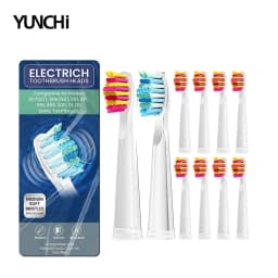 Replacement Toothbrush Heads For Fairywill Sonic Electric Toothbrush FW-507/508/515/551/917/959/2011/D1/D3/D7 Du Pont Bristles