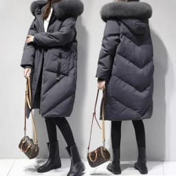Black Winter Coat 2025 New Women's Thick Down Cotton Jacket Women Loose Hooded Parker Coat Oversized Female Cotton Warm Overcoat