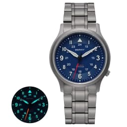 BERNY Full Titanium Watches for Men Outdoor Quartz Men's Field Wristwatch Super Luminous Sapphire Easy Read Watch