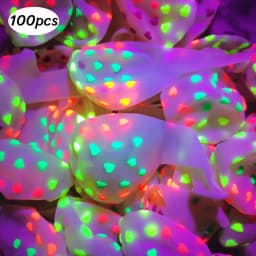 1Set Neon Balloons Neon Glow UV Glow Balloons Garland Arch Kit Fluorescent Globos Blacklight Birthday Party Decor Baby Shower