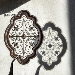 JIANWU Vintage Baroque Window Landscape Material Collage Scrapbooking PET Sticker Creative DIY Journal Stationery