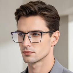 BCLEAR Fashion High Quality Titanium Men Glasses Frame Optical Prescription Eyeglass Full Rim Business Comfortable Light Weight