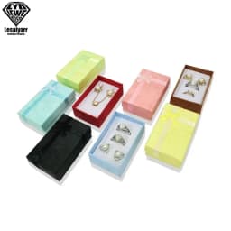 24 Pcs Jewelry Cardboard Gift Boxes for Packaging Decorative Empty Jewelry Boxes Colorful for Earring Necklaces Bracelets Rings