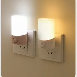 Cute Mini LED Night Lamp Kids Night Light Push Button Switch Bedside Soft Baby Night Lamp Wall Socket Lamp EU/US Plug Decoration