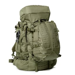 Military ILBE Laser Cut Tactical Backpack 1000D Waterproof With Hydration Pack & Radio Pouch 120L Capacity Camo