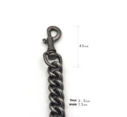 Aluminum Chain Strap Bag Silver Gold Metal Chain 13mm Designer Shoulder Bag Chain Replacement Accessories Hardware 120cm