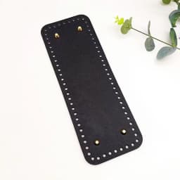 Hot Handmade Rectangular 28 * 10cm Bottom For Knitted Bag PU Leather Pad Handcraft Bag Base With Holes DIY Crochet Bag Bottom