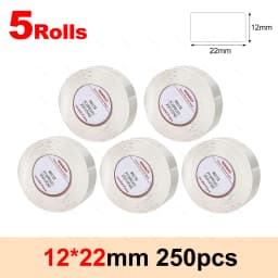 Niimbot D11 D110 White Paper Rolls Thermal Label Printer Waterproof Self Adhesive Tapes 15mmx30mm D101 Label Sticker 3/5/10Rolls