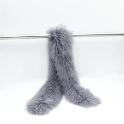 Luxurious 130cm Mongolian Lamb Fur Scarf Elegant Winter Accessory with Soft Touch