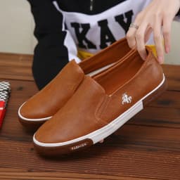 New Spring Leather Men's Casual Shoes Large Size 45 Men Shoes Outdoor Walking Mans Footwear Comfortable Sports Shoes Men Loafer