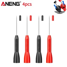 2/4/6pcs Insulation Piercing Needle Pin Non Destructive Multimeter Test Probe 10A 600V for 2/4mm Test Lead Multimeter Test Probe