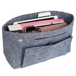 High-capacity Women Make Up Organizer Felt Insert Bag for Handbag Travel Inner Purse Portable Cosmetic Bags Fit Various Bags