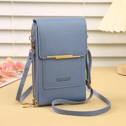 Crazy Bag Fashion Touch Screen Lock Cell Phone Bag Women's Mobile Phone Card Holder Crossbody Shoulder Bag