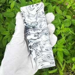 2pieces Various Colors Mixed resin Material for DIY Knife Handle Plate Handicraft Material Pattern Slingshot Handle Material