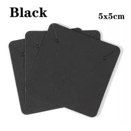 50pcs Black Coffee White Kraft Paper Cards For DIY Jewelry Necklace Earrings Bracelet Display Cards Wholesale