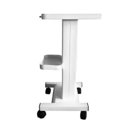 2-tier Salon Trolley with Socket Stand Rolling Cart Beauty Wheel Holder Spa Cart White 220V