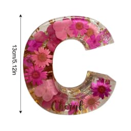 Dry Flower Letter Lamp Luminous Alphabet LED Light Decororation Night Light for Home Wedding Birthday Christmas Party Decoration