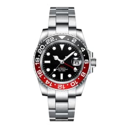Custom Logo New Men Mechanical Wristwatch Jubilee Stainless NH34 GMT Watch Sapphire Glass Men Watches hombre