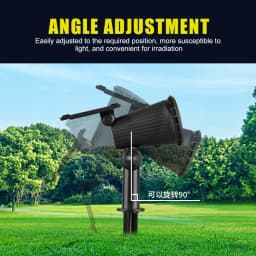 Solar Landscape Lights 9LED Adjustable In-Ground Wall Spotlight IP65 Waterproof Outdoor Lighting for Garden Yard Pathway 1-4Pcs