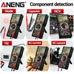 ANENG Digital Multimeters Rechargeable SZ818 Professional AC/DC Voltage NCV Ammeter Voltmeter HFE Triode Capacitor Test Tools
