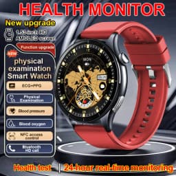 2026 New Smart Watch NFC ECG+PPG Blood oxygen Uric Acid Blood Pressure Sapphire Smartwatch Men For Android iOS Smart watch men