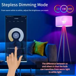 E27 LED Smart Bulb WiFi Tuya Smart Life APP Control Dimmable 15W 18W RGB+CW+WW Light Bulb For Home Bedroom Hotel Bar Party Decor