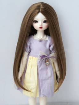 Jusuns Doll Wigs JD016 6-7inch 7-8' 8-9' Parting Long Straight Synthetic Mohair BJD Hair 1/6 1/4 1/3 YOSD MSD SD Accessories
