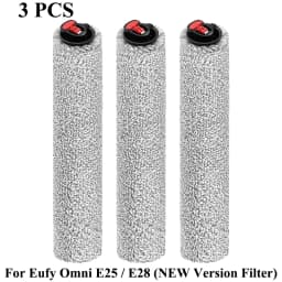 Roller Mop For Eufy Omni E25 / E28 / X12 PRO Vacuum Cleaner Spare Accessories Fully Washable Roller Mop Parts