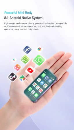 FUFFI I16 Pro Mini Smartphone Android Phone Face ID Portable 8.1 Mini Celulare 3.0 Inch HD 16GB ROM 1000mAh Battery Cellphone