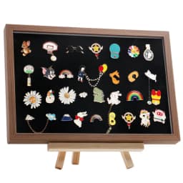 Wall-Mounted Clear Acrylic Badge Display Case Dustproof Pin Medal Storage Box for Collectibles Brooches Commemorative Badges