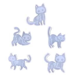 Cute Cat Silicone Mold DIY Earring Necklace Keychain Pendant Molds Super Glossy Animal Epoxy Resin Casting Mold Craft