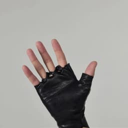 Strap Design Techwear Style Zipper Tactical Leather Gloves Men Women Vintage Hip Hop Punk Fingerless Gloves