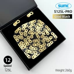 sumc 12 speed bike chain crescent chain road bike mountain bike chain 126 links ultra light bike chain for Shimano
