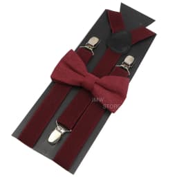 Adjustable Elastic Leather Suspenders Bowtie Set Men Women Sage Green Braces Straps For Wedding Y-Back Shirt Accessories Gift