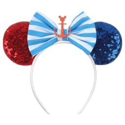 Cartoon Cute Mouse Ears 25th Anniversary Commemoration DIY Mouse Ears Magic Cruise Sparkle Bow DIY Headwear Adults Hairbands