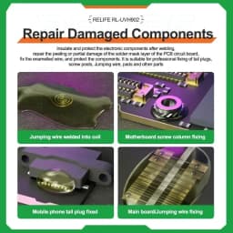 RELIFE RL-UVH902 10ML 3 Seconds Quick Dry Solder Mask Oil for Phone Jumping Wire Motherboard PCB Curing Oil Maintenance Tool