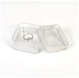 Practical Elasticity Membrane Jewelry Storage Box Transparent 3D Floating Frame Box Display Holder for Necklace Bracelet Earring
