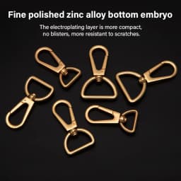 CRAZYSMITH Metal Bag Strap Spring Clip Buckles Lobster Clasp Carabiner Snap Hook DIY KeyChain Handbags Hardware Bag Accessories