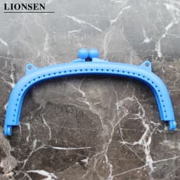 LIONSEN 16cm Arc Plastic Purse Frame Handle for Clutch Bag Handbag Accessories Making Kiss Clasp Lock 10 colors