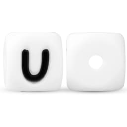 100pcs 12mm Letters Silicone Beads Pacifier Clips Alphabet DIY Personalized Name Chain Jewelry Accessories Making Food Grade