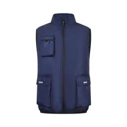 Cooling Air-Conditioned Workwear: Vest with Large Pockets and USB Fan for Continuous Cooling in Hot Outdoor Work Environments